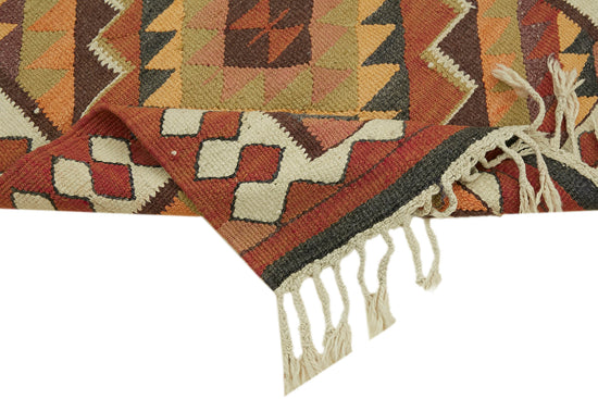 3x11 Multicolor Boho Runner Kilim Rugs - 42823