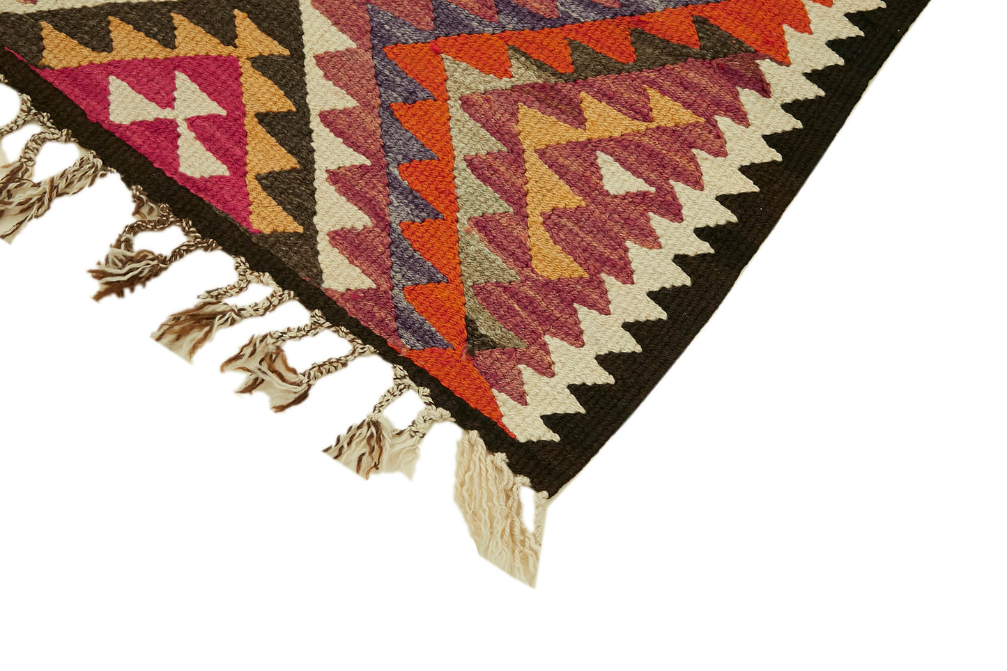 3x12 Multicolor Boho Runner Kilim Rugs - 42824
