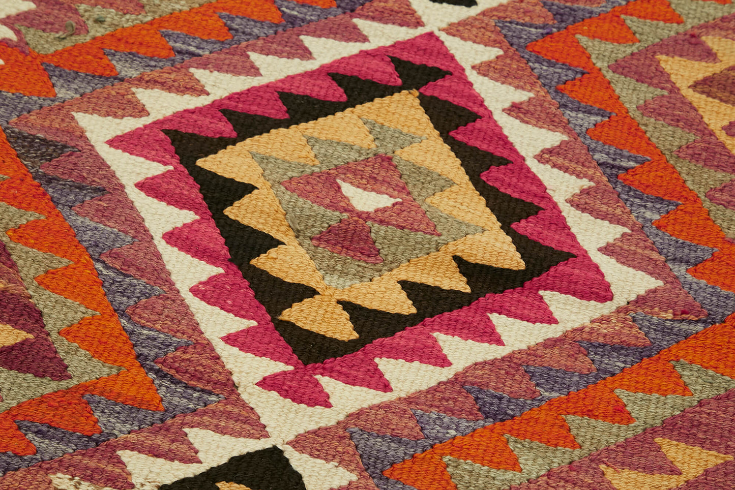 3x12 Multicolor Boho Runner Kilim Rugs - 42824