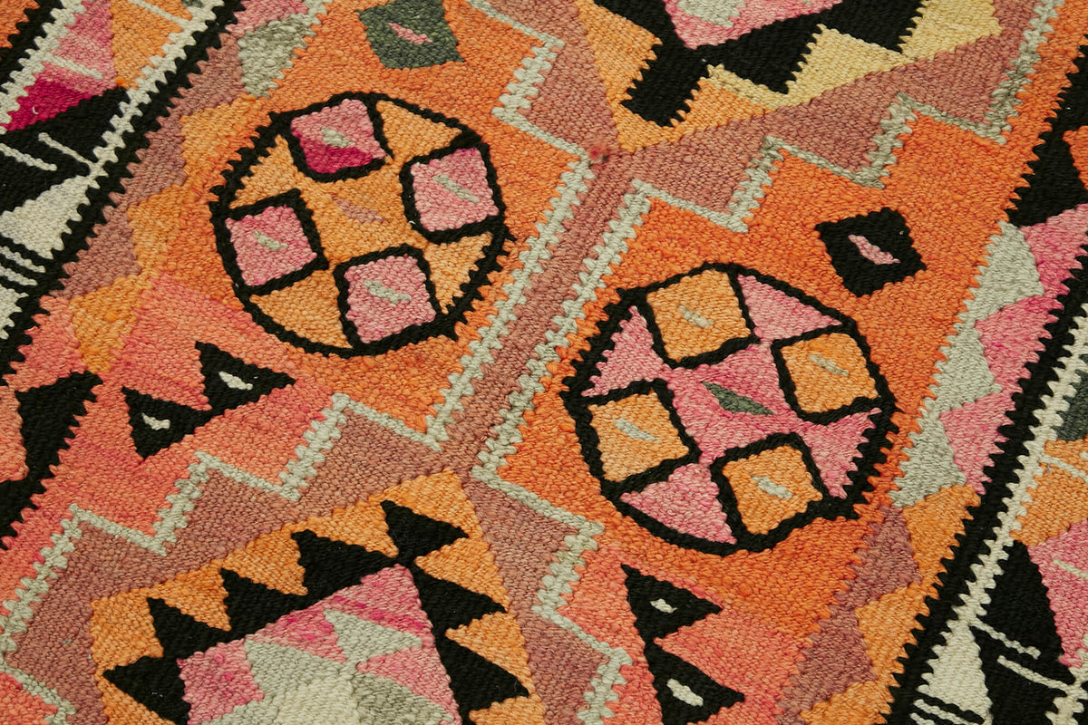 3x10 Multicolor Boho Runner Kilim Rugs - 42825