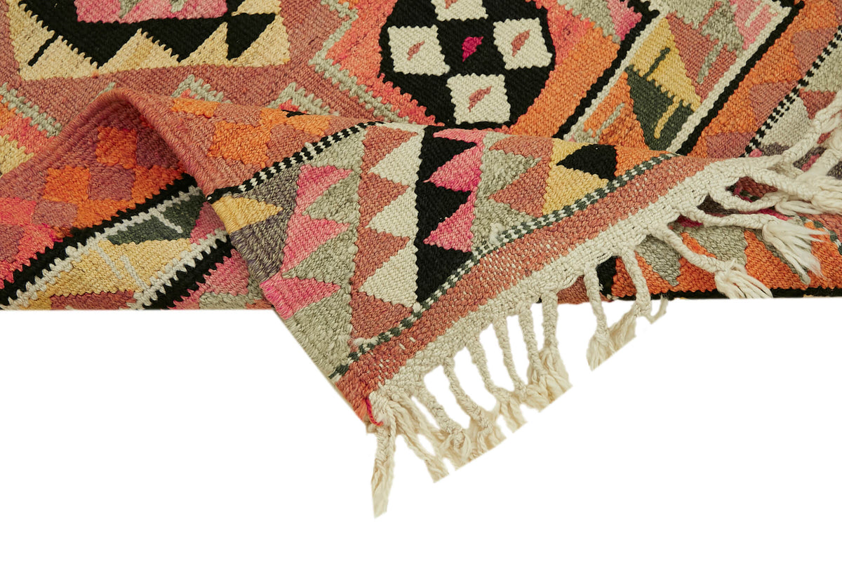 3x10 Multicolor Boho Runner Kilim Rugs - 42825