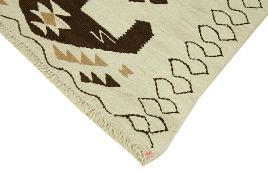 3x12 White Boho Runner Kilim Rugs - 42830