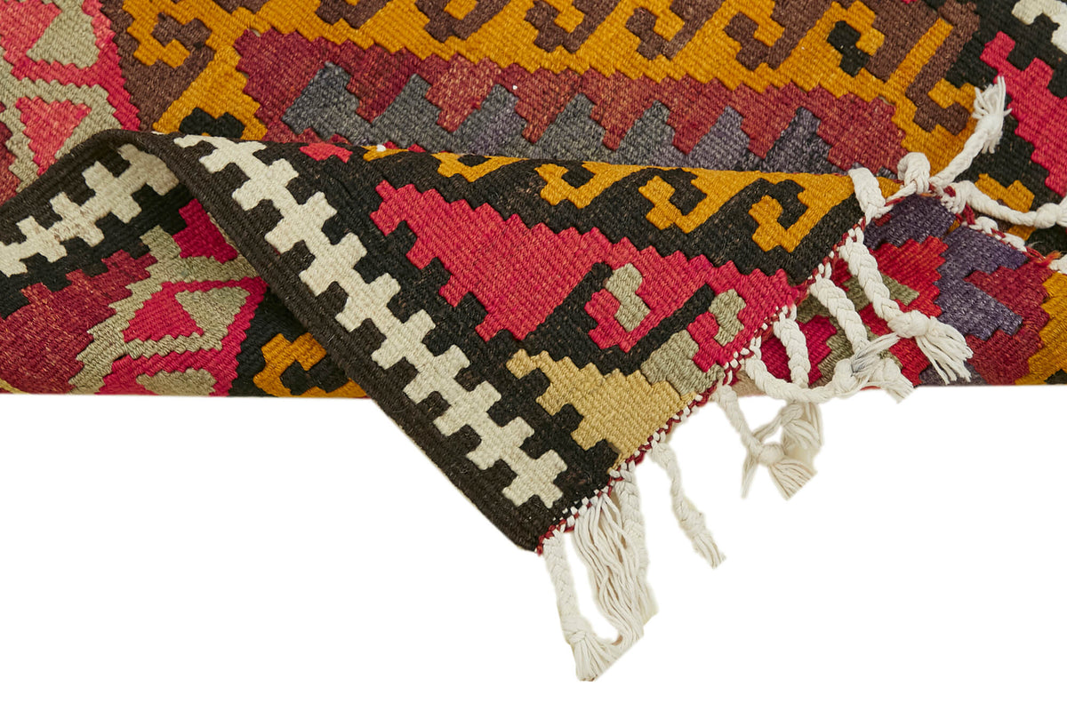 3x12 Multicolor Boho Runner Kilim Rugs - 42832