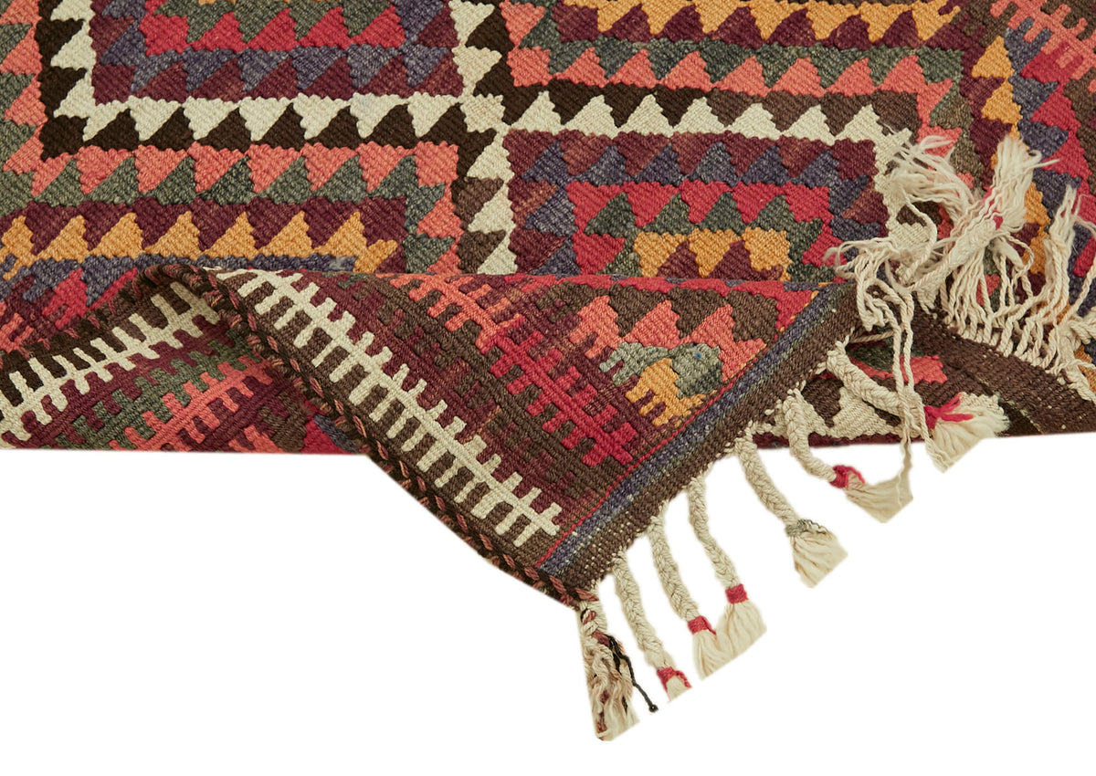3x10 Multicolor Boho Runner Kilim Rugs - 42833
