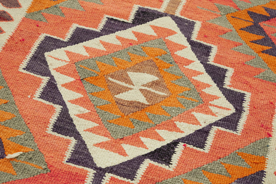 3x11 Multicolor Boho Runner Kilim Rugs - 42834