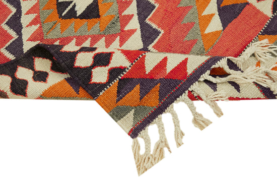 3x11 Multicolor Boho Runner Kilim Rugs - 42834