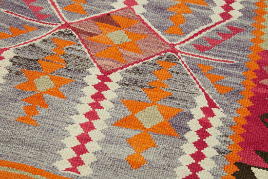 3x12 Multicolor Boho Runner Kilim Rugs - 42835