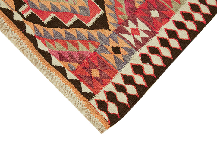 3x11 Multicolor Boho Runner Kilim Rugs - 42837