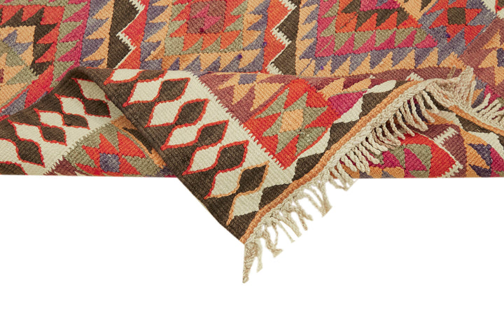3x11 Multicolor Boho Runner Kilim Rugs - 42837