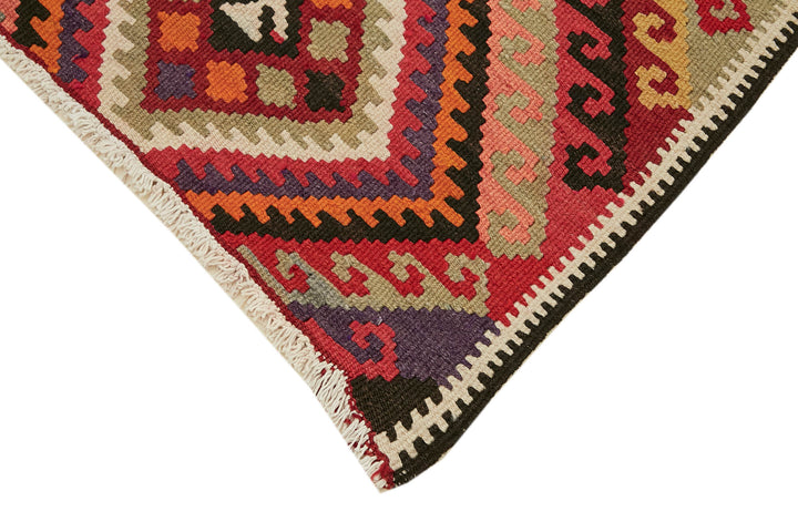 3x11 Multicolor Boho Runner Kilim Rugs - 42839