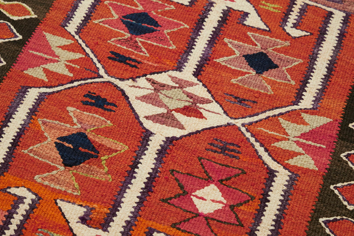 3x10 Multicolor Boho Runner Kilim Rugs - 42840