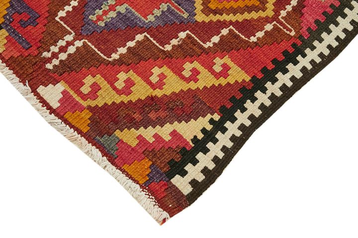 3x13 Multicolor Boho Runner Kilim Rugs - 42841