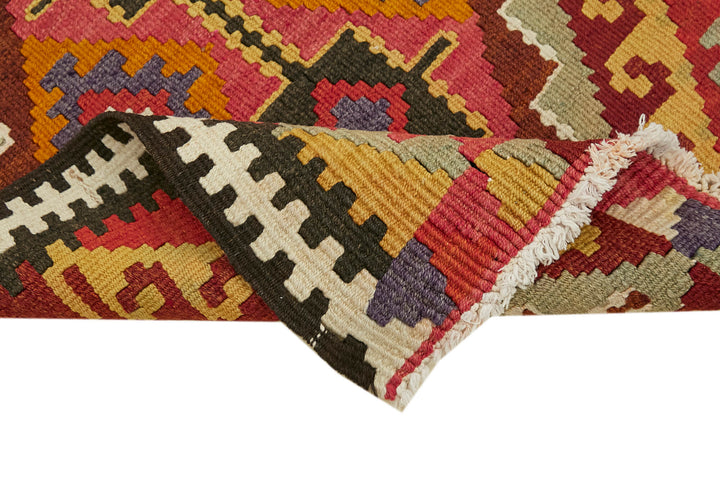 3x13 Multicolor Boho Runner Kilim Rugs - 42841
