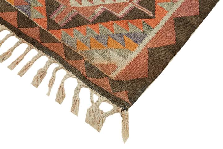 3x11 Multicolor Boho Runner Kilim Rugs - 42842