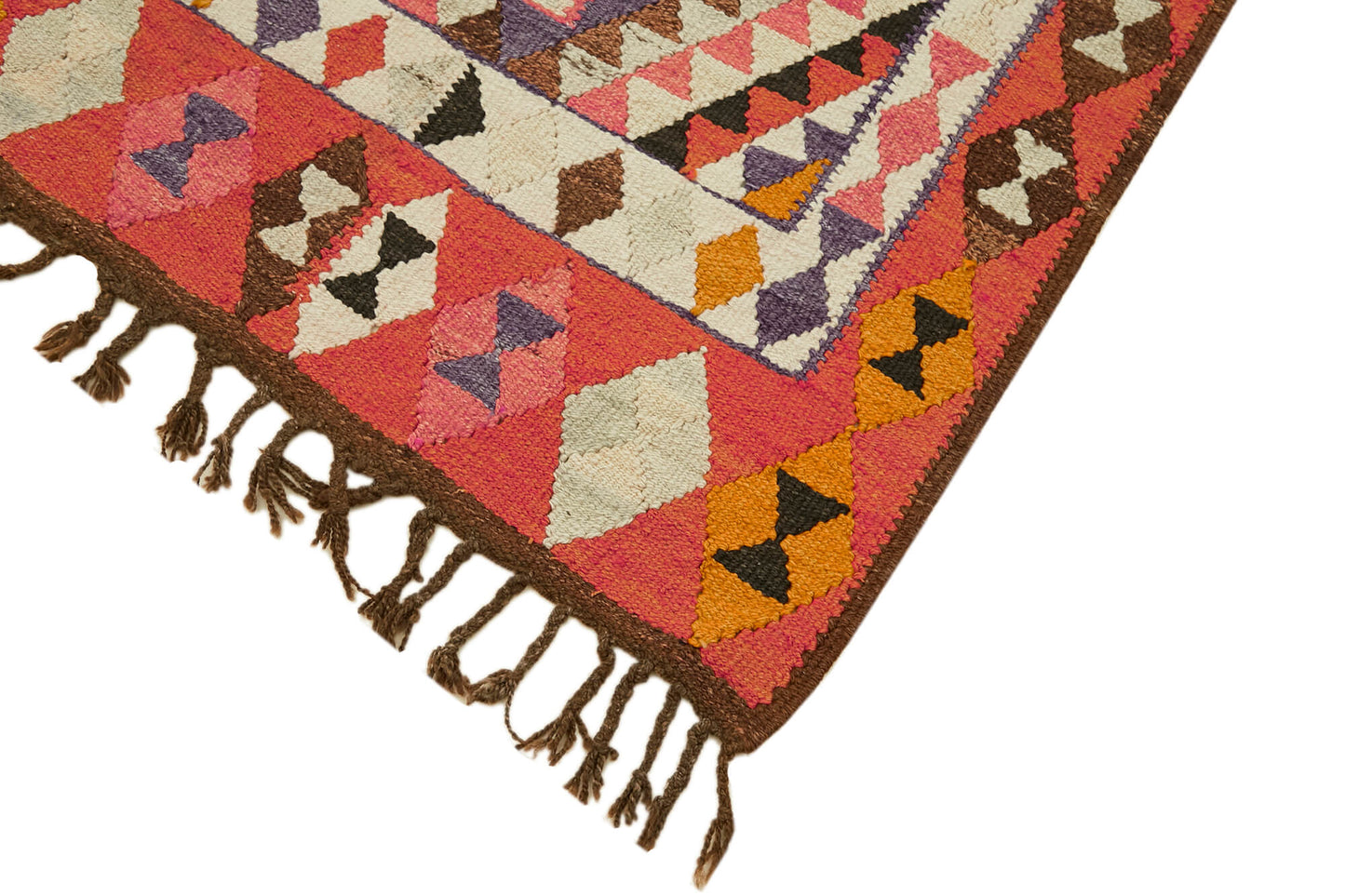 3x10 Multicolor Boho Runner Kilim Rugs - 42843