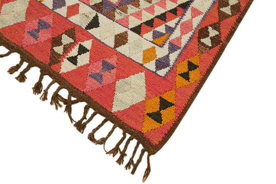 3x10 Multicolor Boho Runner Kilim Rugs - 42843