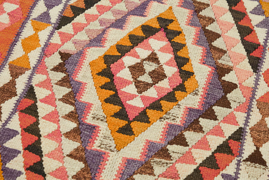 3x10 Multicolor Boho Runner Kilim Rugs - 42843