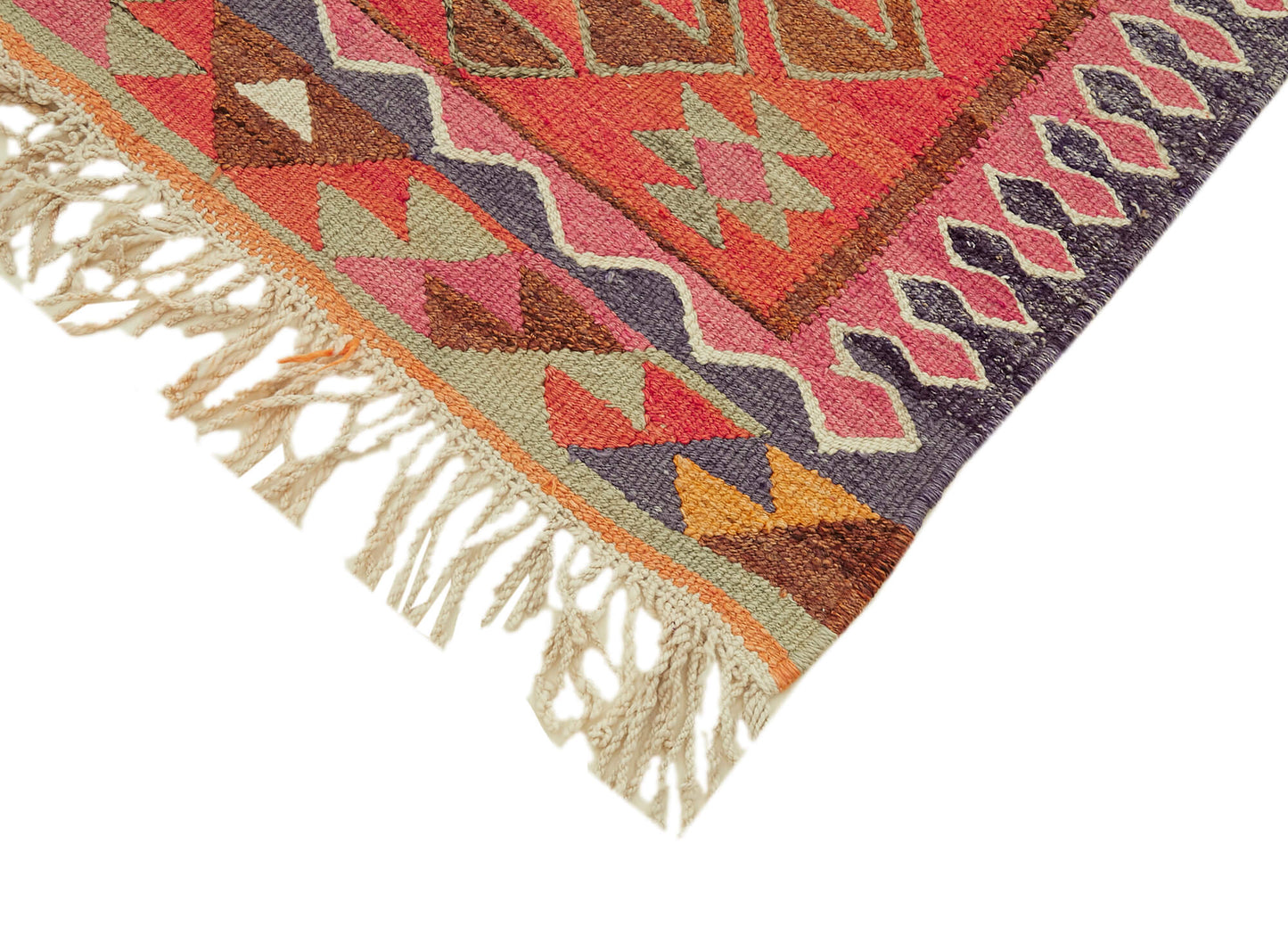 3x10 Multicolor Boho Runner Kilim Rugs - 42844
