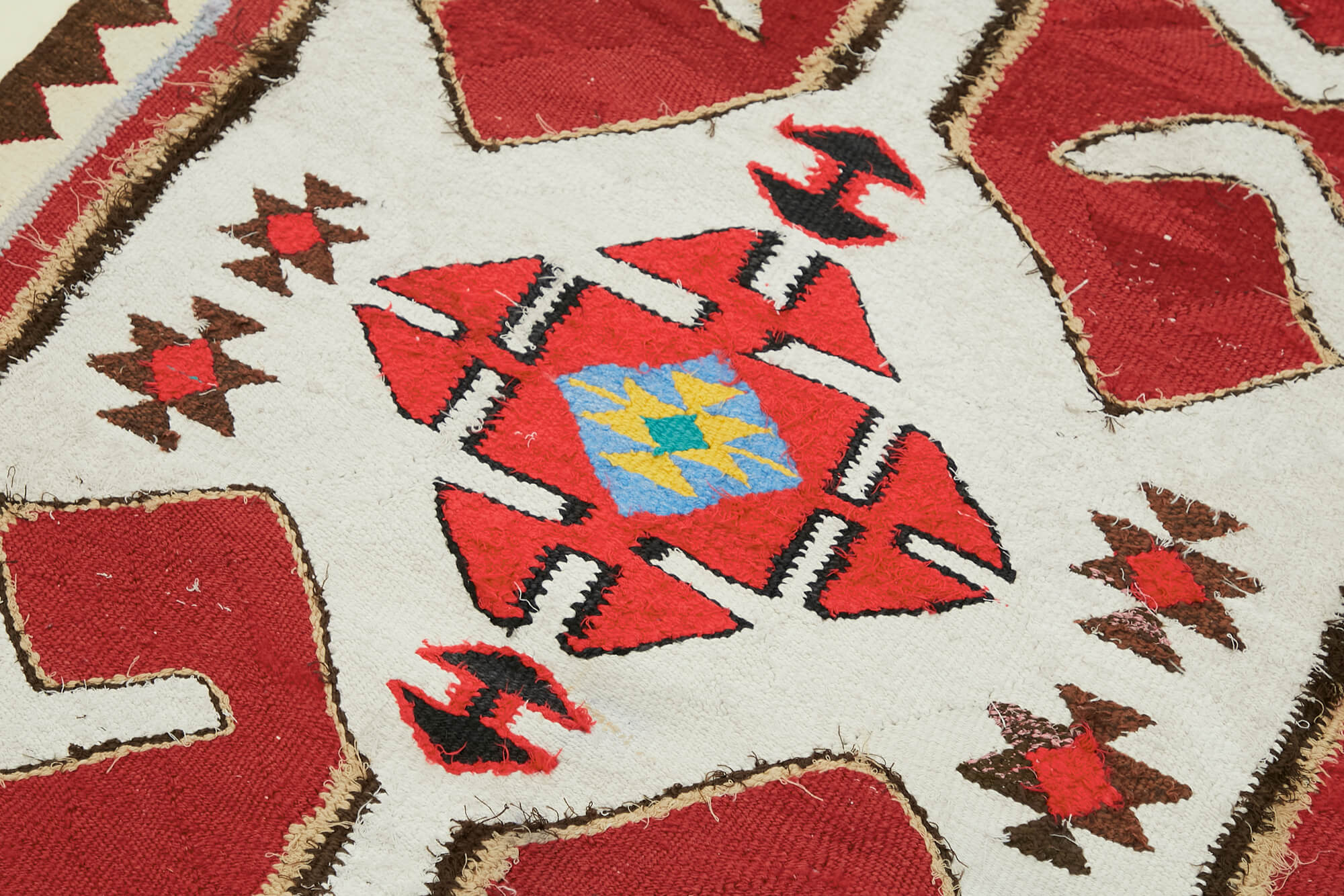 3x11 Multicolor Boho Runner Kilim Rugs - 42845