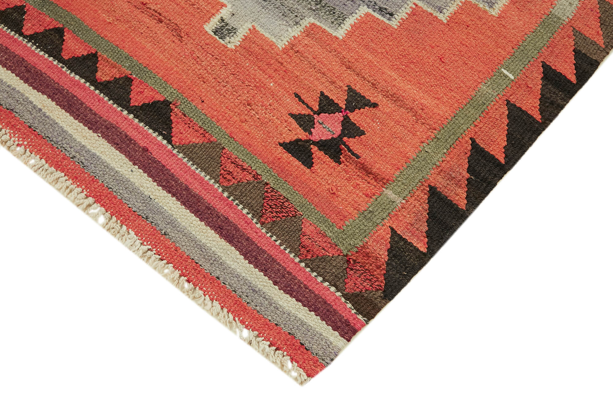 3x10 Multicolor Boho Runner Kilim Rugs - 42846