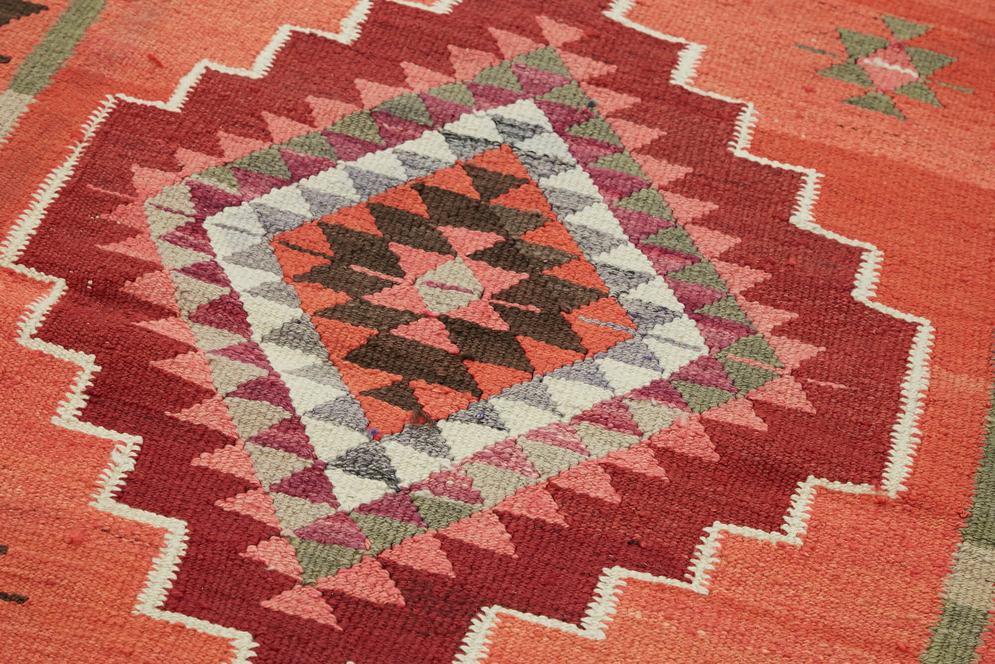 3x10 Multicolor Boho Runner Kilim Rugs - 42846