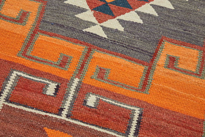 3x10 Multicolor Boho Runner Kilim Rugs - 42991