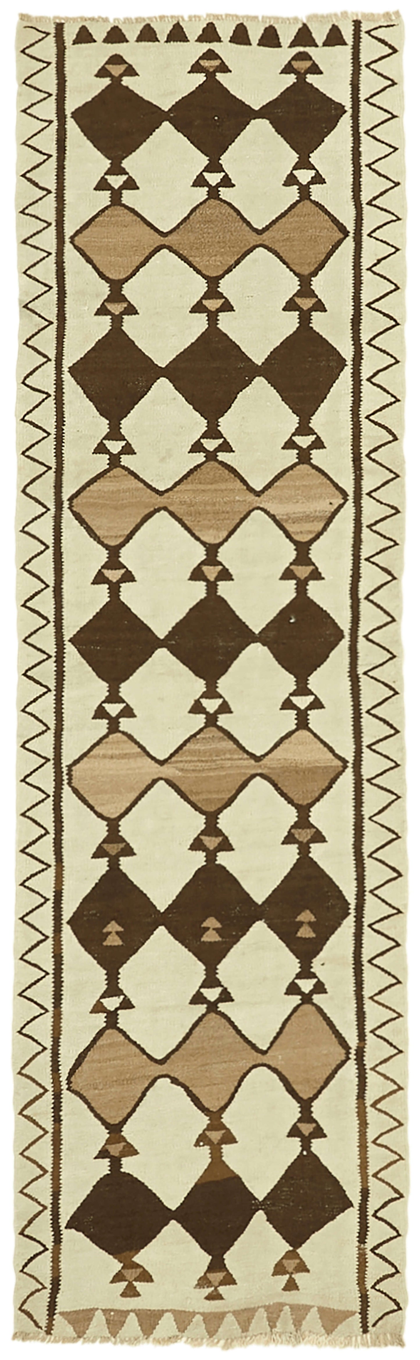 3x10 Multicolor Boho Runner Kilim Rugs - 42994