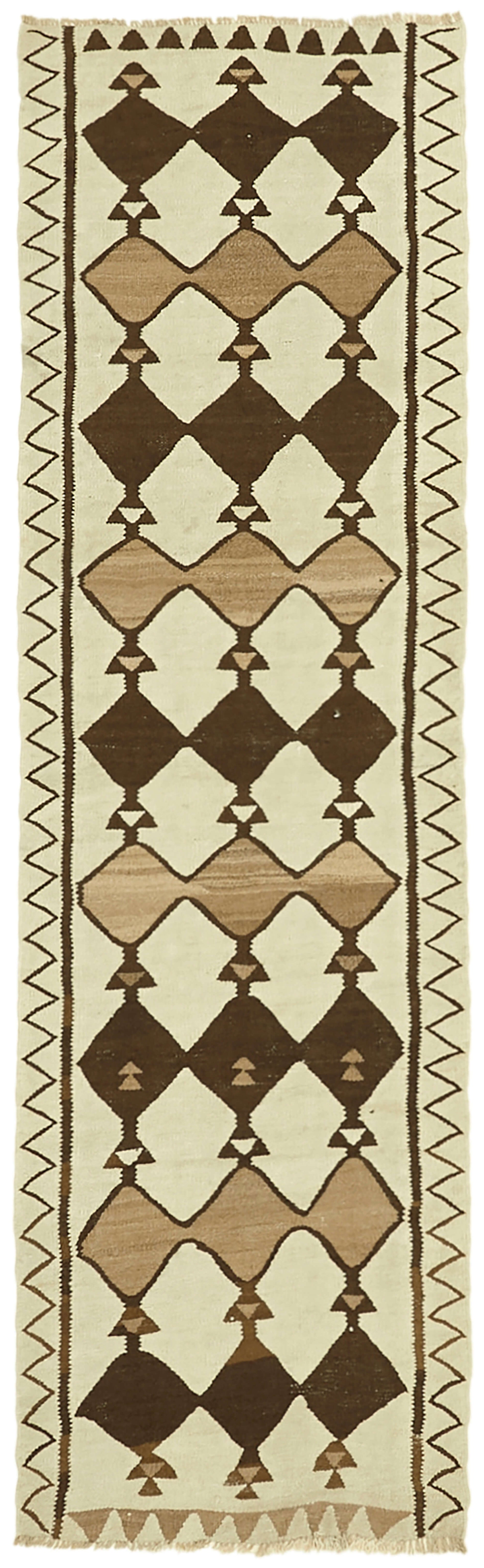 3x10 Multicolor Boho Runner Kilim Rugs - 42994