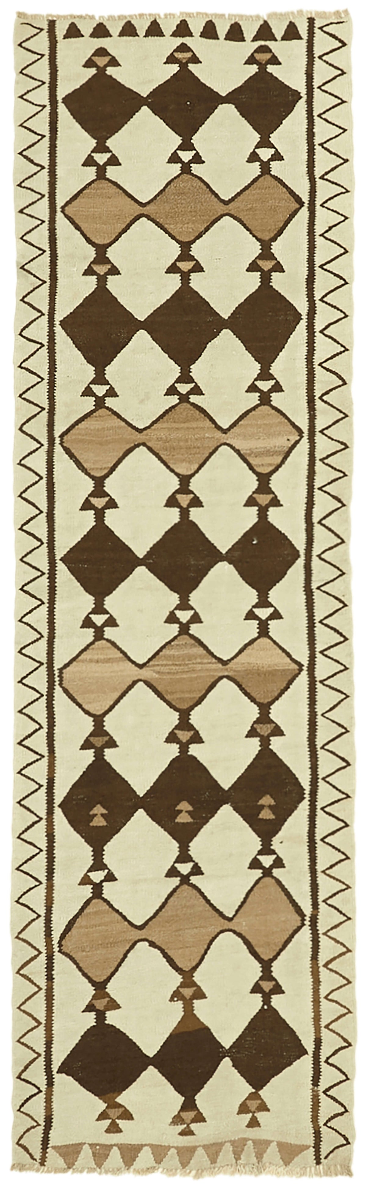 3x10 Multicolor Boho Runner Kilim Rugs - 42994