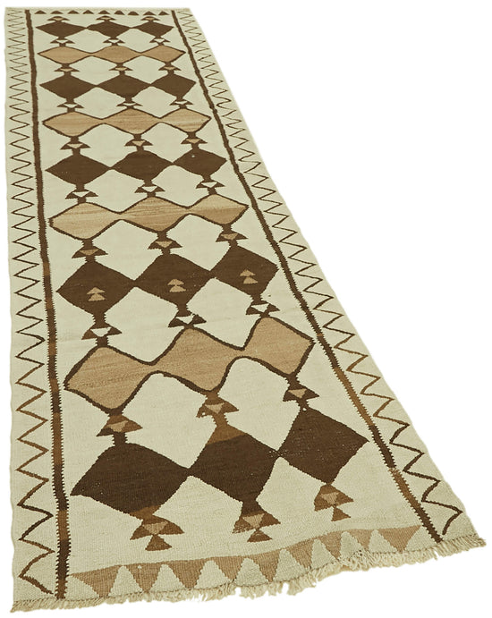3x10 Multicolor Boho Runner Kilim Rugs - 42994