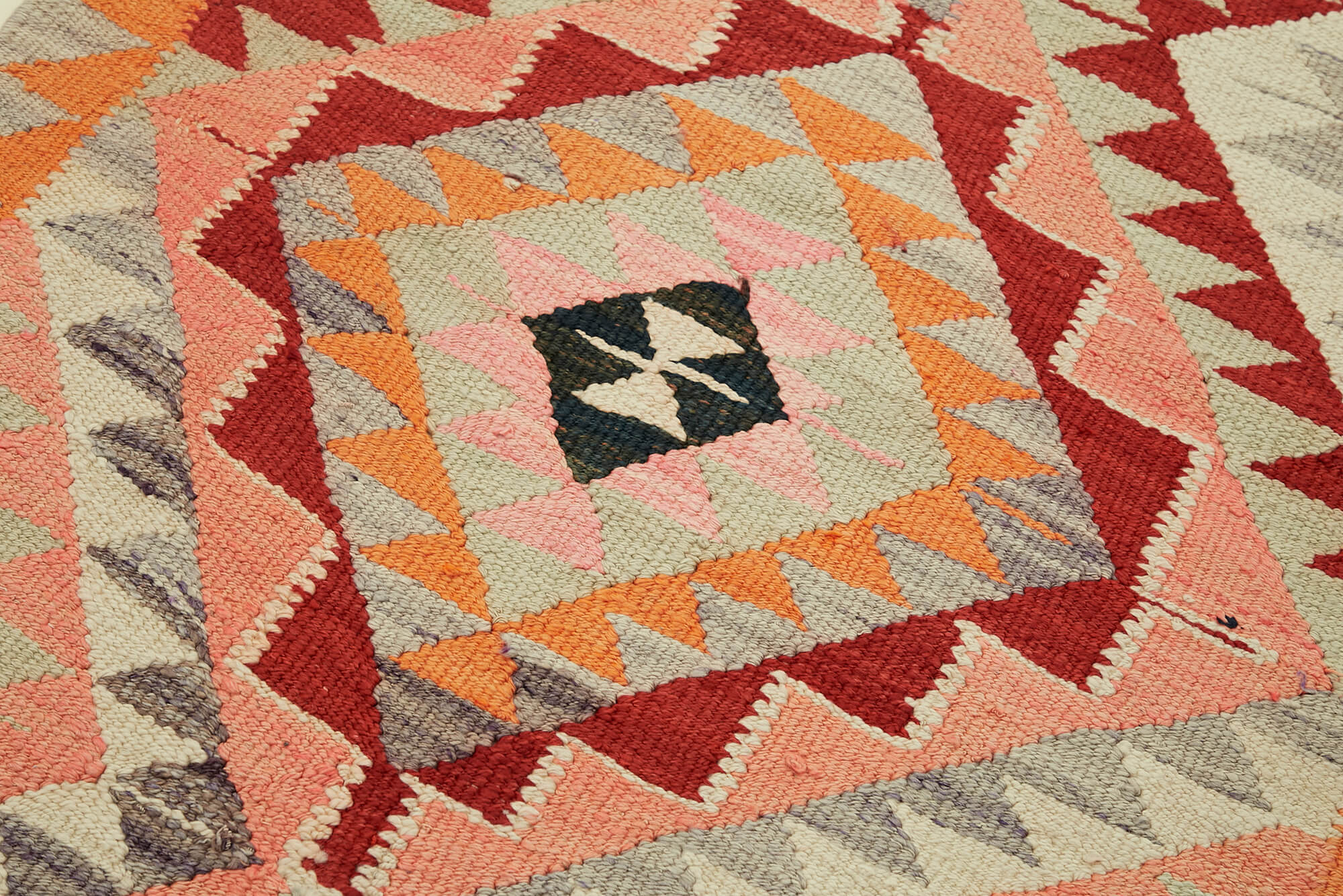 3x11 Multicolor Boho Runner Kilim Rugs - 42995