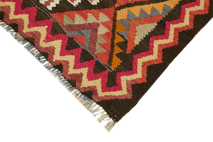3x11 Multicolor Boho Runner Kilim Rugs - 42997