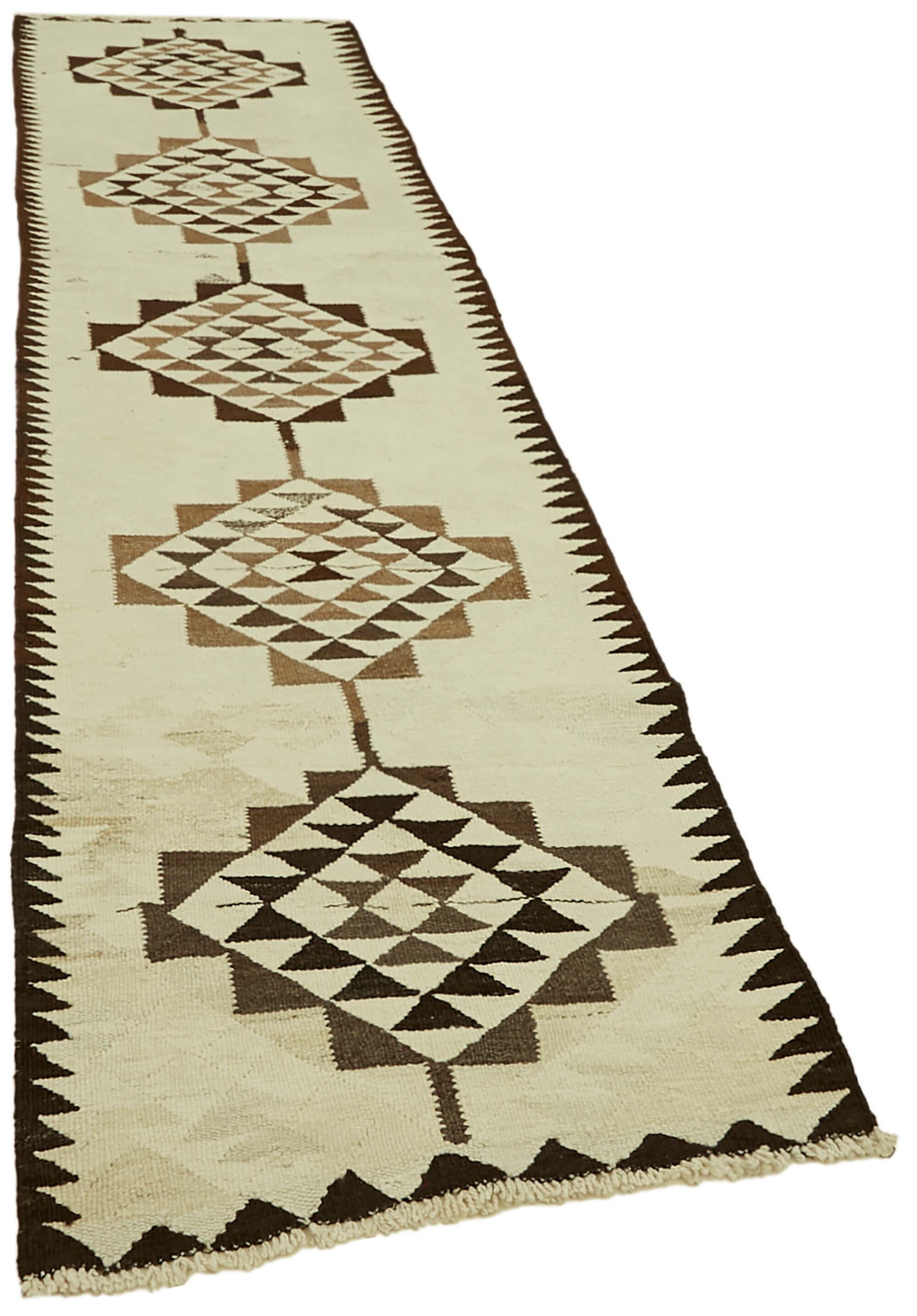 3x11 Multicolor Boho Runner Kilim Rugs - 42999