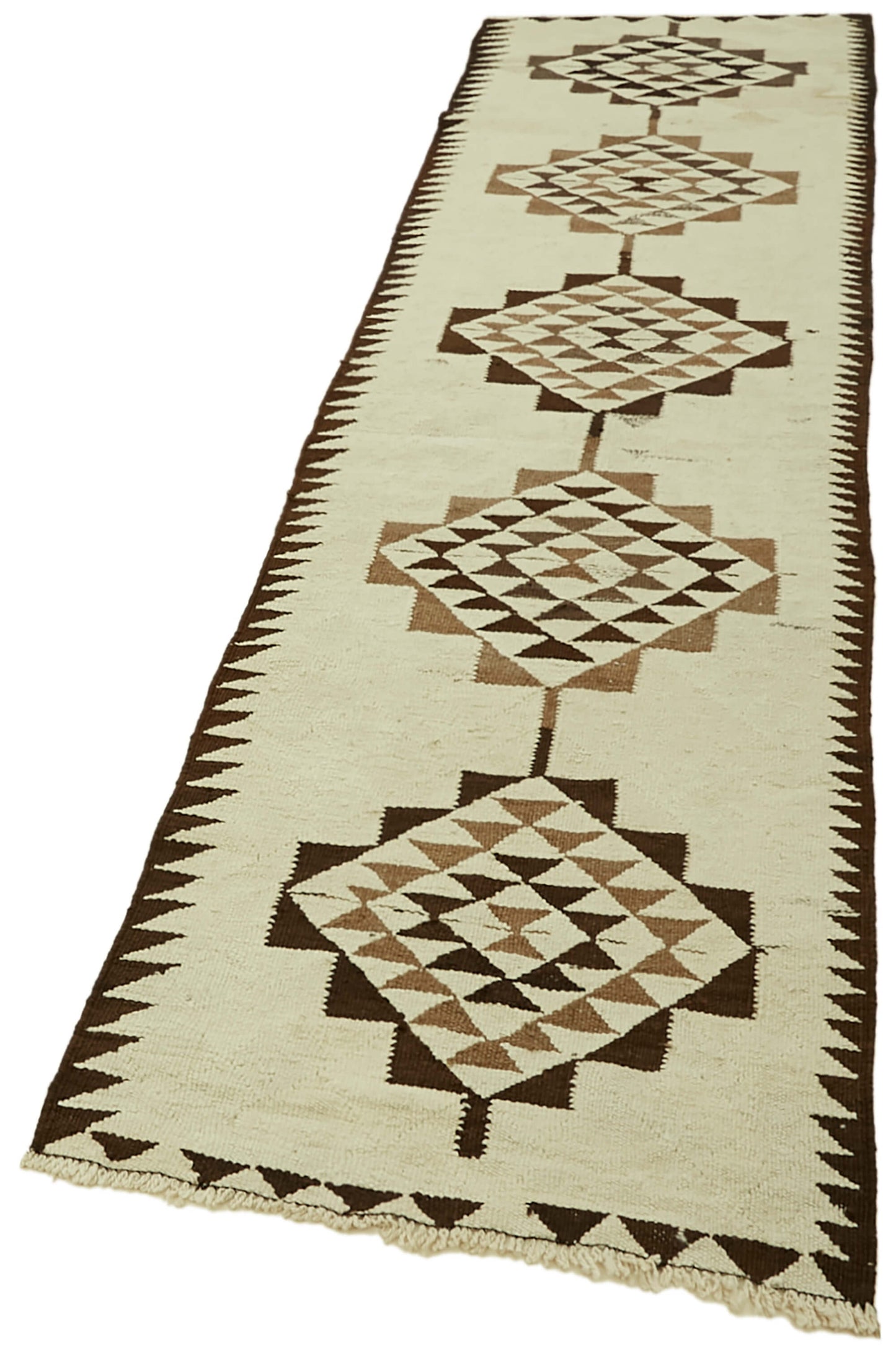 3x11 Multicolor Boho Runner Kilim Rugs - 42999