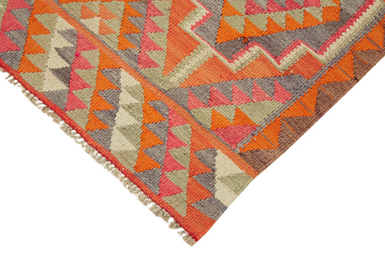 3x10 Multicolor Boho Runner Kilim Rugs - 43001
