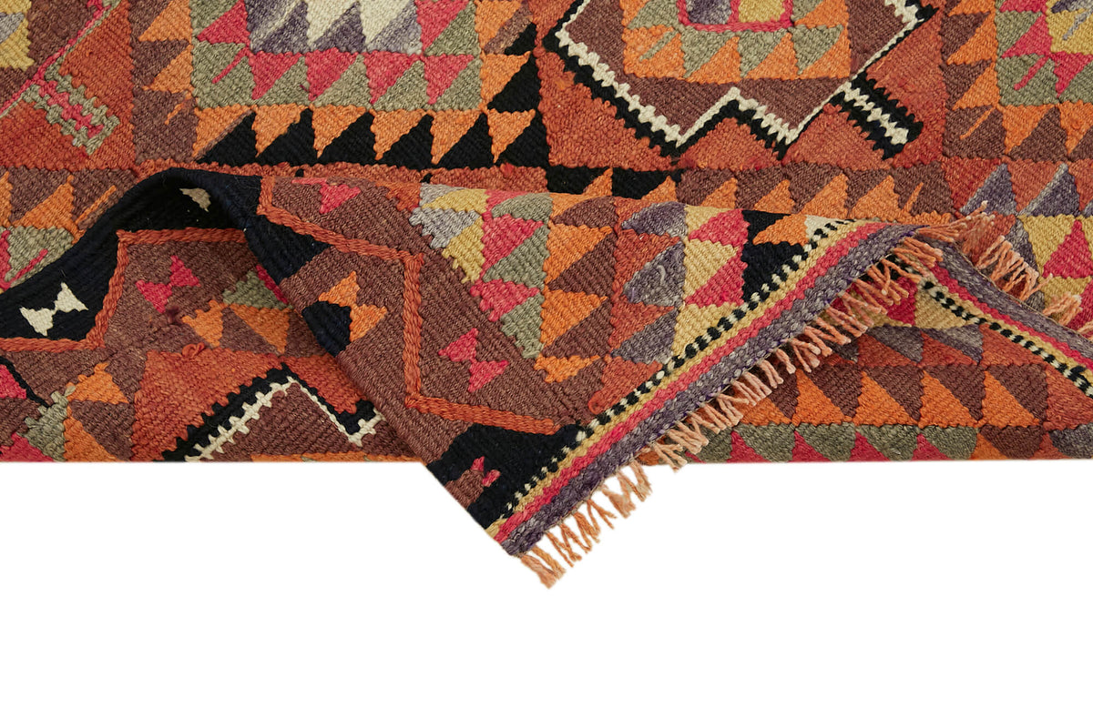 3x10 Multicolor Boho Runner Kilim Rugs - 43003