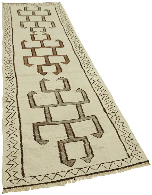 4x12 Multicolor Boho Runner Kilim Rugs - 43008