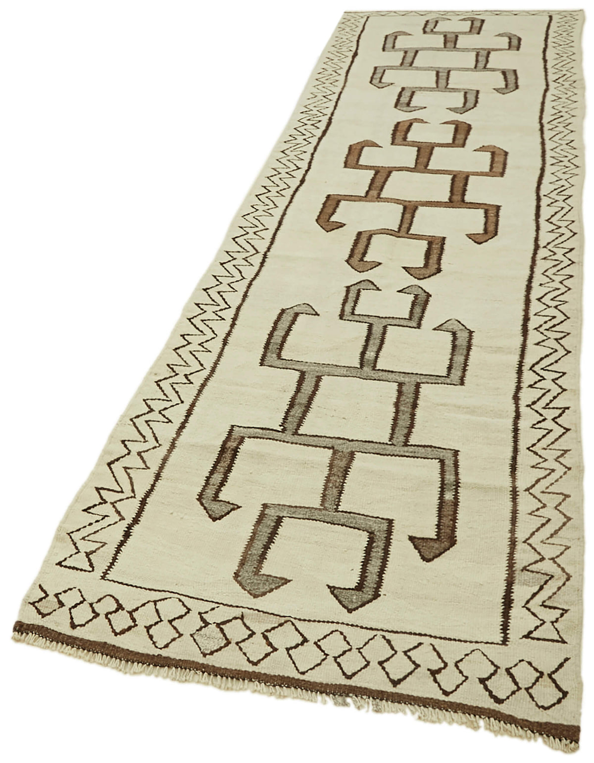 4x12 Multicolor Boho Runner Kilim Rugs - 43008
