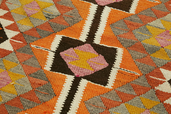 3x12 Multicolor Boho Runner Kilim Rugs - 43010
