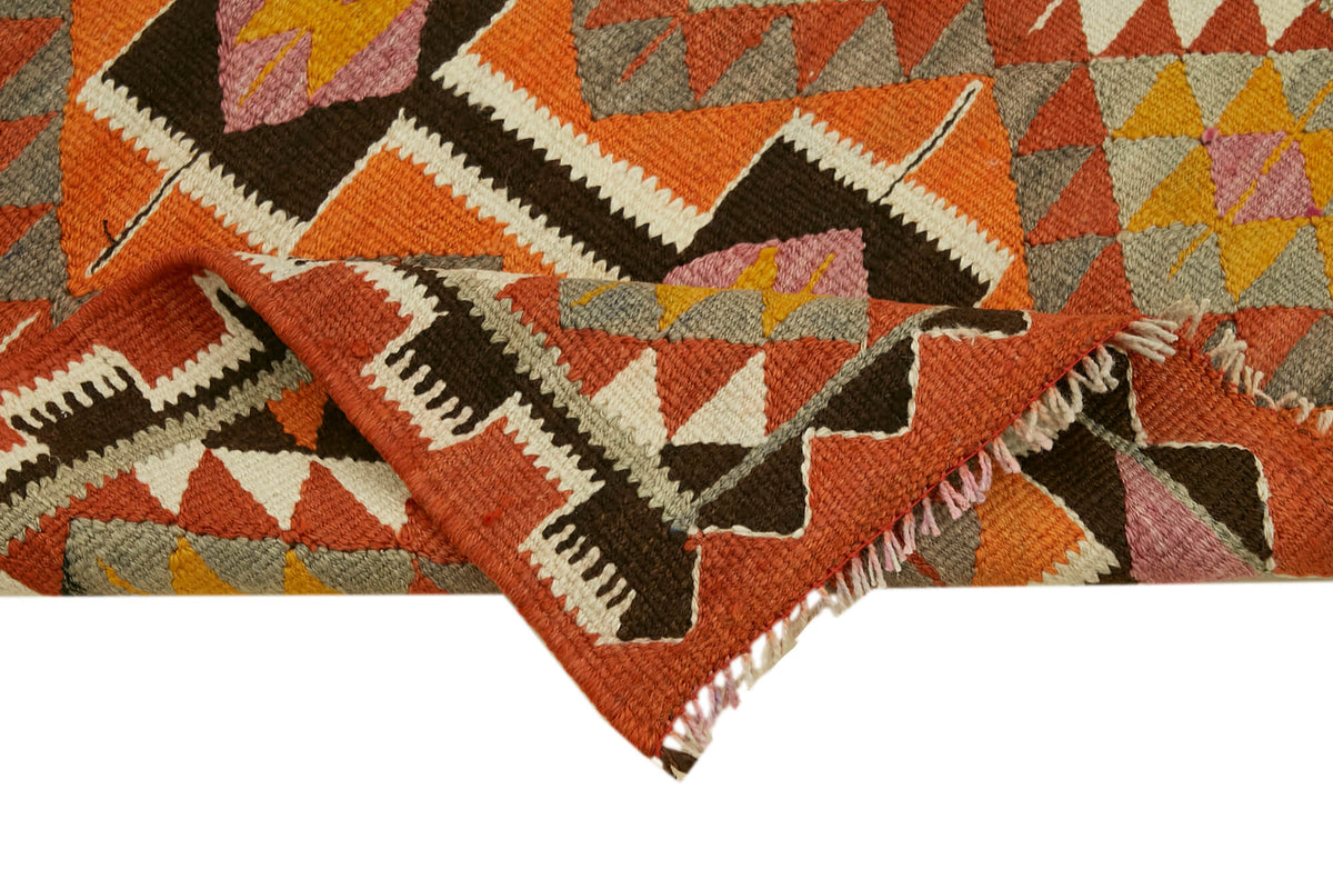 3x12 Multicolor Boho Runner Kilim Rugs - 43010