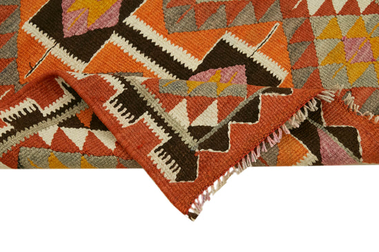 3x12 Multicolor Boho Runner Kilim Rugs - 43010