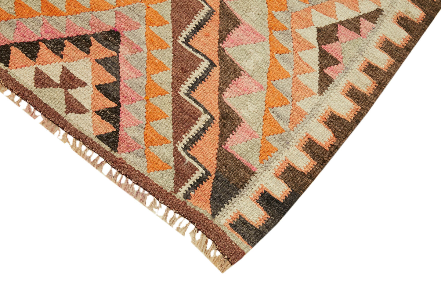 3x11 Multicolor Boho Runner Kilim Rugs - 43013