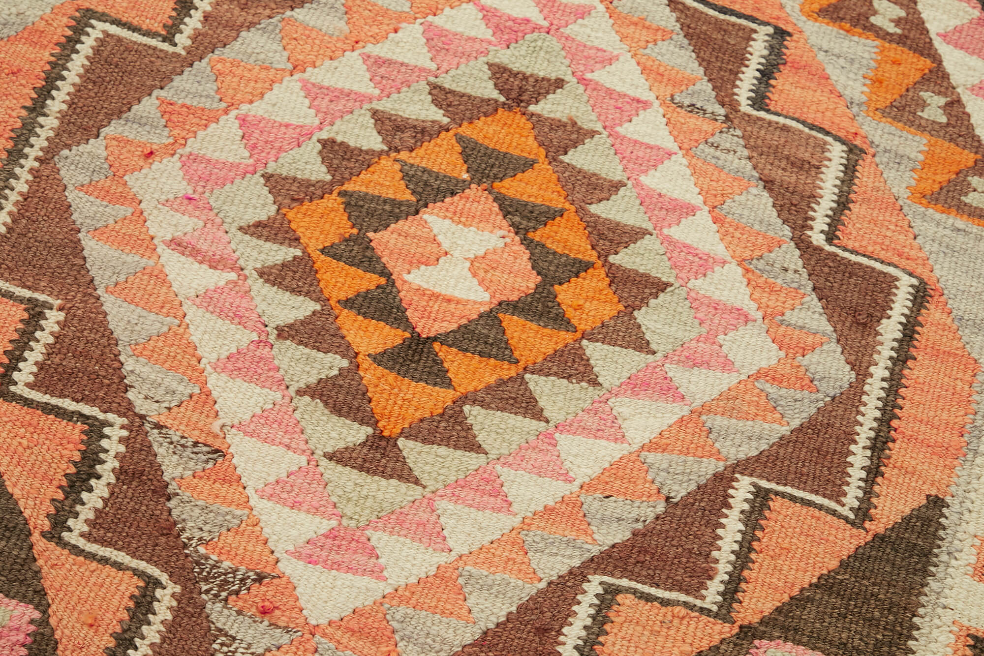 3x11 Multicolor Boho Runner Kilim Rugs - 43013