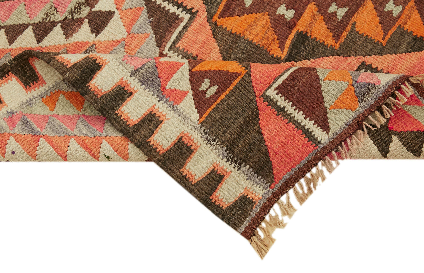 3x11 Multicolor Boho Runner Kilim Rugs - 43013