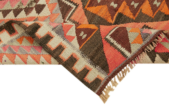 3x11 Multicolor Boho Runner Kilim Rugs - 43013