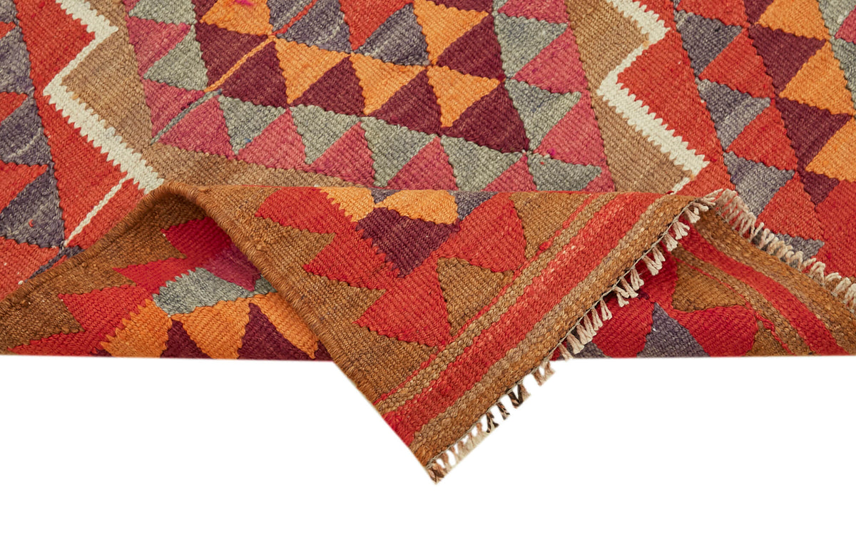 3x11 Multicolor Boho Runner Kilim Rugs - 43014
