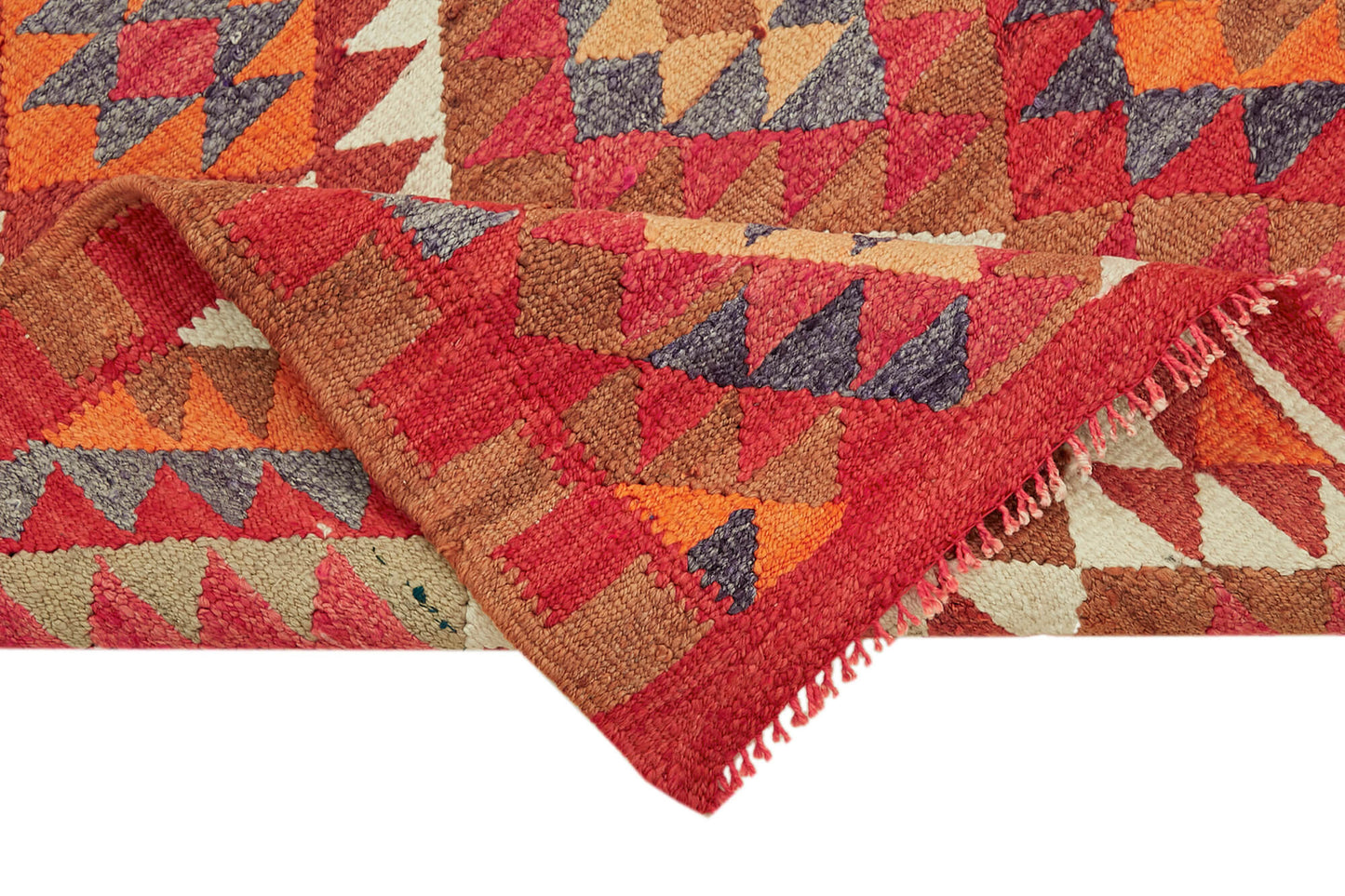 3x11 Multicolor Boho Runner Kilim Rugs - 43015