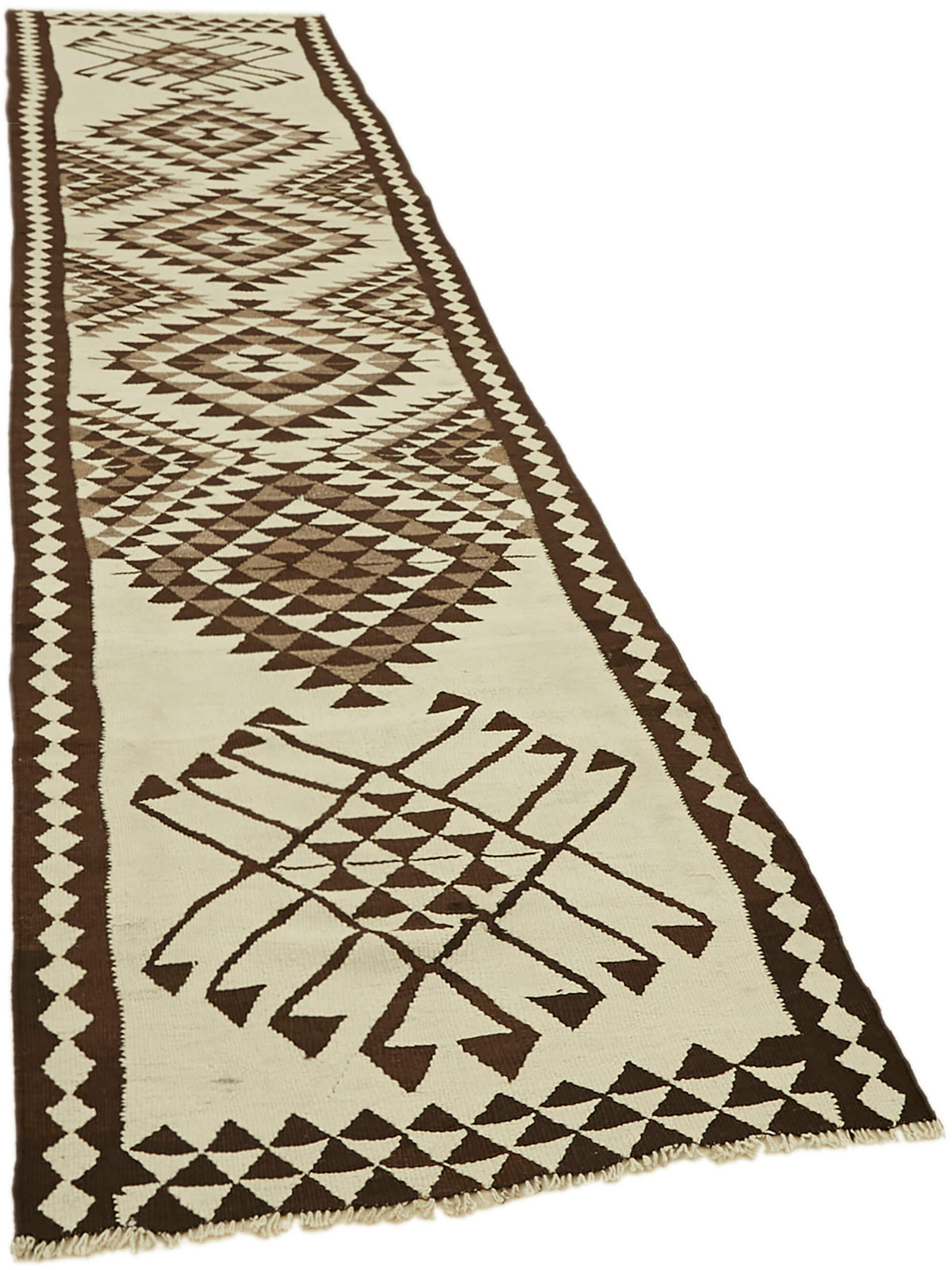 3x12 Multicolor Boho Runner Kilim Rugs - 43017
