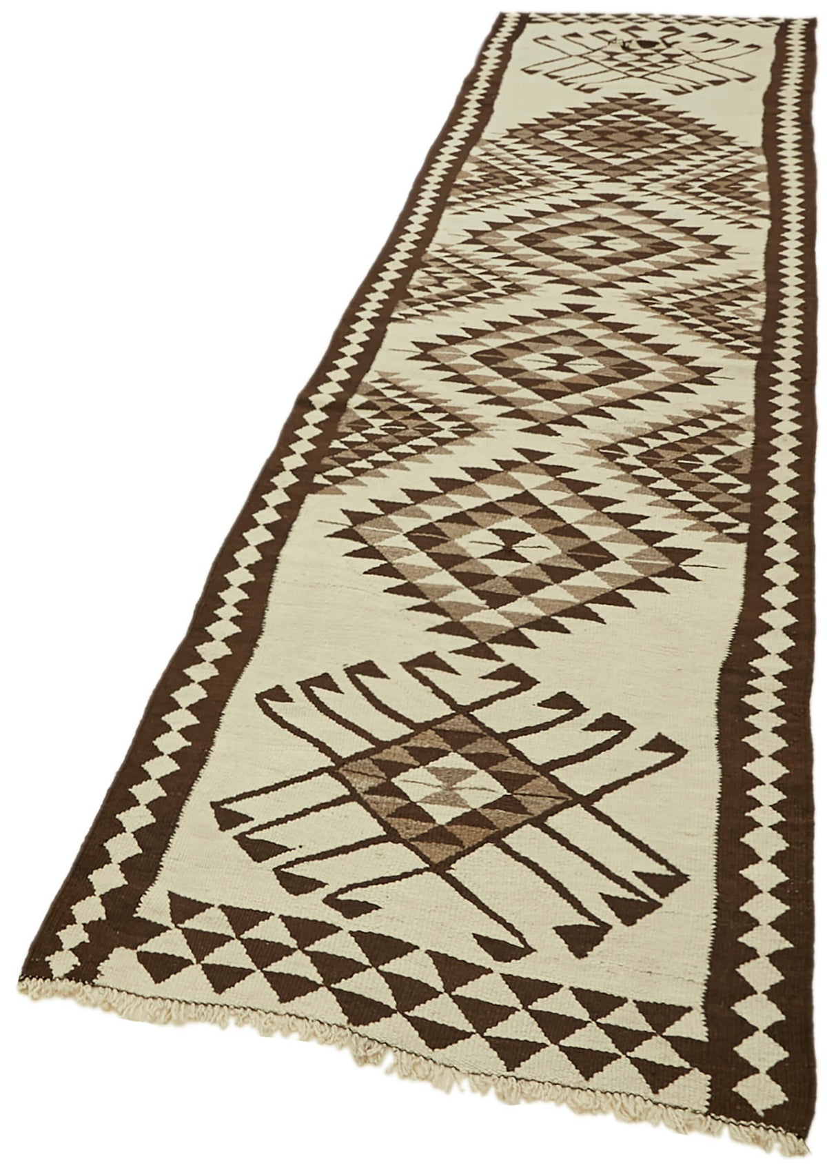 3x12 Multicolor Boho Runner Kilim Rugs - 43017
