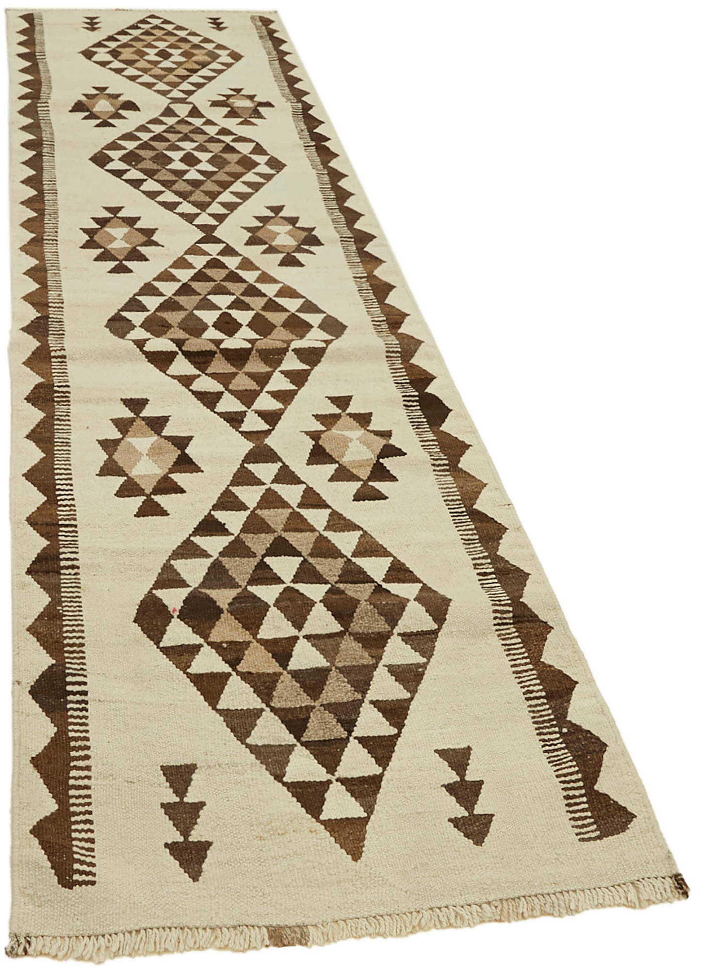 3x12 Multicolor Boho Runner Kilim Rugs - 43018